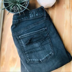 American Eagle black skinny jeans